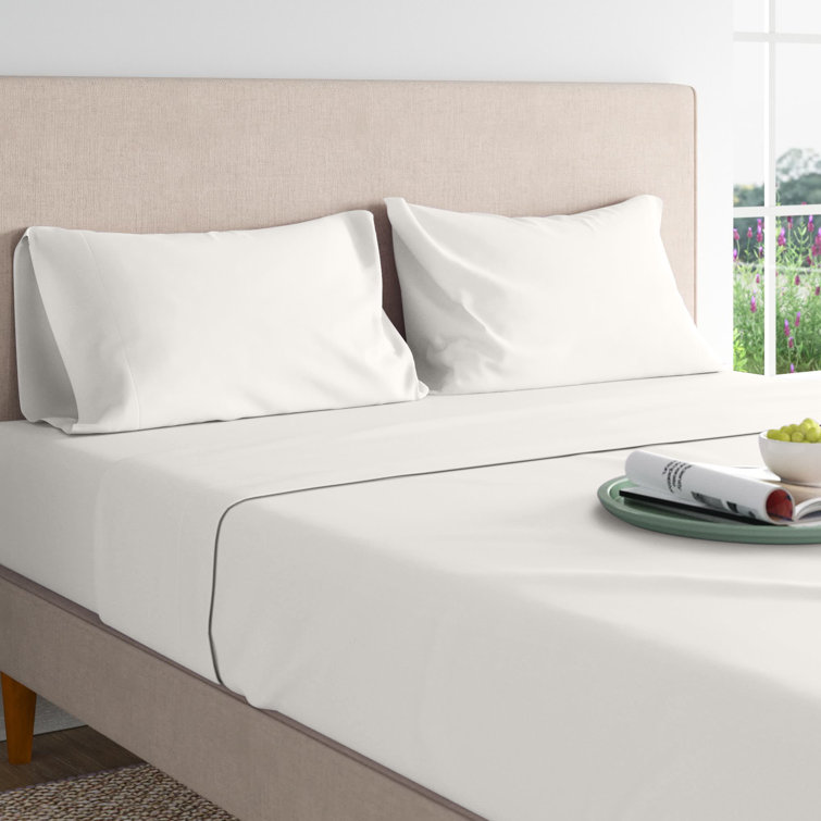 Wayfair Sleep™ 300 Thread Count 100 Organic Cotton Percale Sheet Set